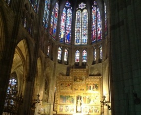 Sept 2013 Camino Main Altar Cathedral Leon